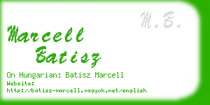 marcell batisz business card